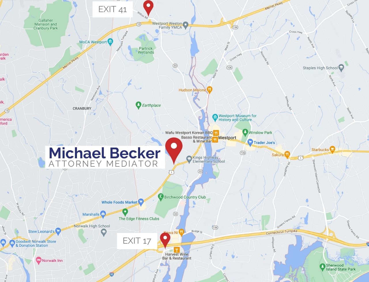 Michael Becker Location map (1280 × 978 px)